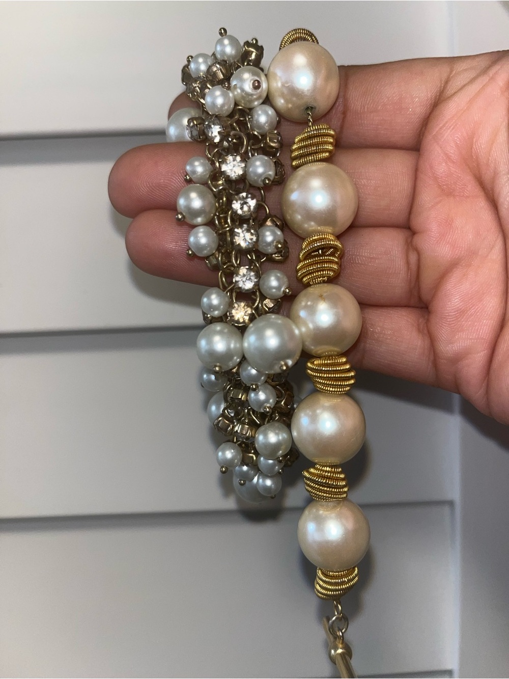 2 pc Pearl bracelet set